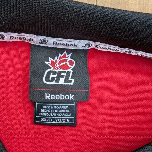 Reebok Red Calgary Stampeders Tate No. 4 CFL Football Jersey Size 2XL - Picture 6 of 9